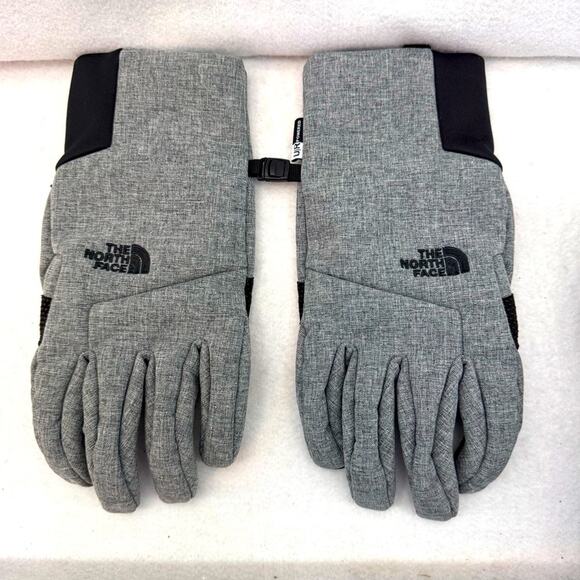 EUC Men’s The North Face Gloves Grey & Black size Large - Picture 1 of 5